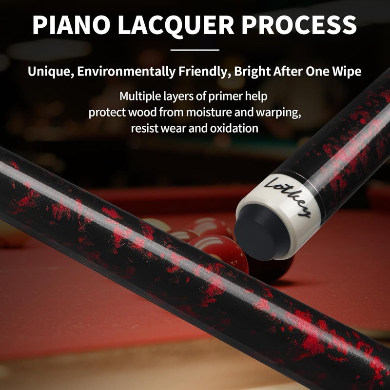 LOTKEY Pool Cue Sticks for Adults,Super Straightened Up 58'' 18 19 20 21 oz Billiard Cues Stick Canadian Maple Tacos De Billar Profesional Set of 4/3/2/1 House Bar Pool Que Table Beginner Pool Queue for Sale - Image 4